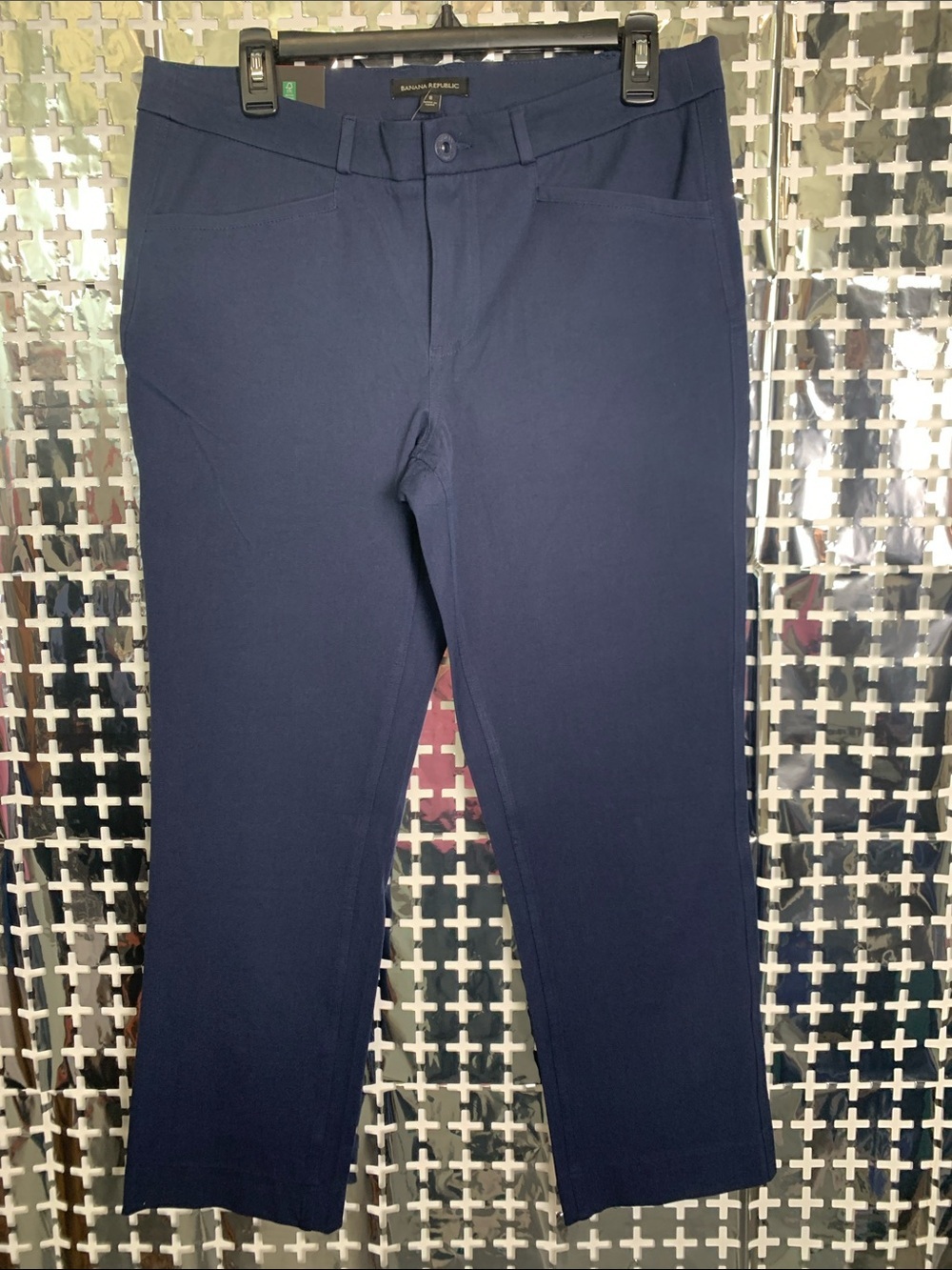 Banana Republic Women's Navy Stretch Trousers